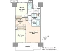 【東京都/世田谷区上馬】グランスイート三軒茶屋スカイテラス 間取り図