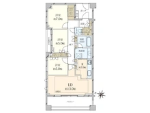 【東京都/世田谷区玉川台】トワイシア用賀 パークフロントレジデンス 間取り図