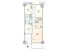 【東京都/世田谷区弦巻】プラウド弦巻 間取り図