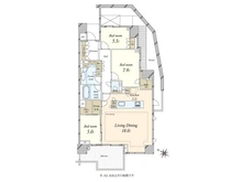 【東京都/世田谷区瀬田】プラウド瀬田一丁目 間取り図