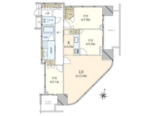 【東京都/世田谷区玉川】二子玉川ライズタワー＆レジデンス タワーセントラル 間取り図
