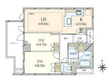 【東京都/目黒区洗足】プラウド目黒洗足ガーデンコート 間取り図