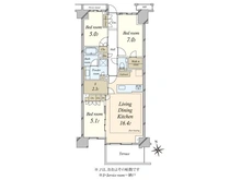 【東京都/世田谷区弦巻】プラウド弦巻 間取り図