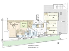 【東京都/世田谷区上野毛】上野毛シティハウス　ノーステラス 間取り図