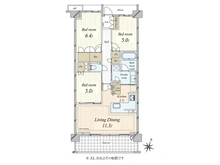 【東京都/世田谷区中町】ブランズシティ世田谷中町 ブルームフォレスト 間取り図