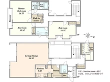 【東京都/世田谷区瀬田】ラ・アトレ玉川瀬田 ウエストテラス 間取り図