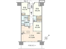 【東京都/杉並区堀ノ内】プラウドシティ方南町 間取り図