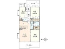 【東京都/三鷹市野崎】クリオ三鷹伍番館 間取り図