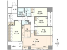 【東京都/杉並区高井戸西】パークホームズ高井戸グランファステール 間取り図
