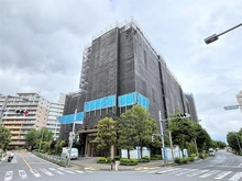 【東京都/足立区新田】オーベルグランディオハートアイランド 外観：大規模修繕2026年9月終了予定