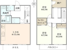 【東京都/杉並区清水】コープ野村清水町 B号棟 間取り図