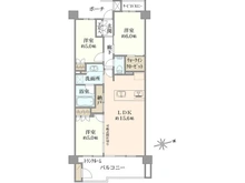 【東京都/杉並区方南】プラウド杉並方南町 間取り図