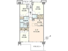 【東京都/中野区白鷺】プラウド鷺ノ宮パサージュ 間取り図
