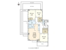 【東京都/目黒区鷹番】ビラハイツ学芸大学 間取り図