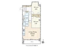 【東京都/目黒区鷹番】学芸大スカイスクレーパー 間取り図
