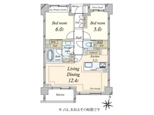【東京都/目黒区目黒本町】パークハウス目黒学芸大学プレイス 間取り図