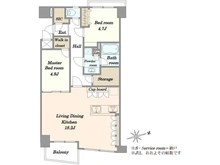 【東京都/新宿区新宿】アパガーデンズ新宿戸山公園 間取り図