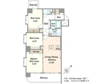 【東京都/目黒区碑文谷】モナーク碑文谷 間取り図