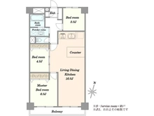 【東京都/西東京市保谷町】保谷パークハウスA棟 間取り図