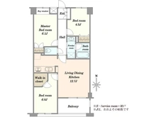 【東京都/目黒区碑文谷】藤和シティホームズ碑文谷 間取り図
