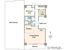 【東京都/板橋区舟渡】コスモ板橋蓮根 間取り図