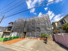 【東京都/練馬区中村南】ハイツ鷺宮 外観：大規模修繕工事実施中