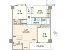 【東京都/八王子市新町】フェアシス八王子新町 間取り図