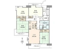 【東京都/練馬区光が丘】パークサイド光が丘 間取り図