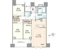 【東京都/中野区上鷺宮】プラウド上鷺宮 間取り図