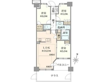 【東京都/練馬区貫井】プラウド練馬中村橋 間取り図