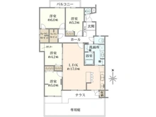 【東京都/練馬区高松】ライオンズガーデン石神井公園弐号棟 間取り図