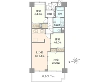 【東京都/練馬区光が丘】光が丘パークタウン大通り南6号棟 間取り図