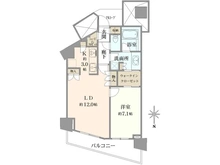 【神奈川県/横浜市西区みなとみらい】みなとみらいミッドスクエア　ザ・タワーレジデンス 間取り図