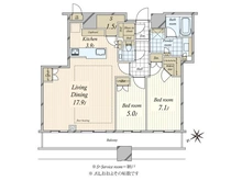 【東京都/品川区上大崎】ブリリアタワーズ目黒サウスレジデンス 間取り図