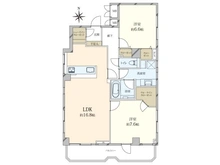 【東京都/港区白金台】サンビューハイツ高輪台 間取り図