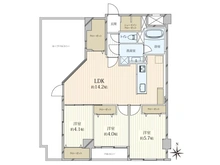 【東京都/目黒区柿の木坂】ライオンズマンション柿の木坂 間取り図
