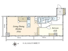 【東京都/港区三田】秀和三田綱町レジデンス 間取り図
