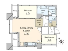 【東京都/港区東新橋】東京ツインパークス ライトウィング 間取り図