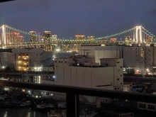 【東京都/港区港南】ワールドシティタワーズ アクアタワー 眺望：浴室からの眺望　※夜景　ズーム有