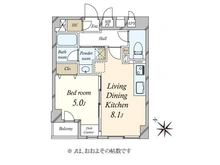 【東京都/千代田区飯田橋】ダイアパレス飯田橋II 間取り図