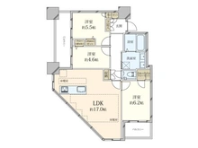 【東京都/千代田区富士見】プラウドタワー千代田富士見 間取り図