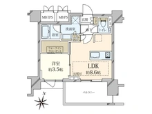 【神奈川県/川崎市中原区上丸子八幡町】ルジェンテ新丸子 間取り図