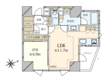 【東京都/港区三田】ディアクオーレ白金高輪 間取り図