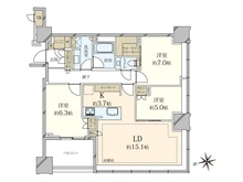 【東京都/港区白金】白金ザ・スカイ EAST棟 間取り図