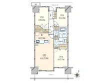 【埼玉県/さいたま市浦和区高砂】プラウド浦和高砂マークス 間取り図