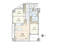 【東京都/港区高輪】アルス高輪フェアヒルズ 間取り図