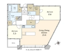 【東京都/港区三田】パークコート麻布十番ザ・タワー 間取り図
