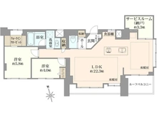 【東京都/港区麻布十番】ライオンズマンション麻布十番南 間取り図