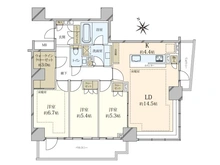 【東京都/港区三田】ザ・パークハウス三田ガーデン 間取り図