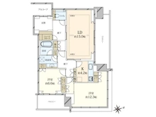 【大阪府/大阪市北区大深町】グラングリーン大阪 THE NORTH RESIDENCE 間取り図